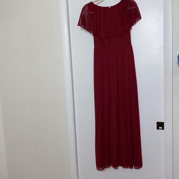 Maroon Azazie bridesmaid dress - Picture 3 of 8